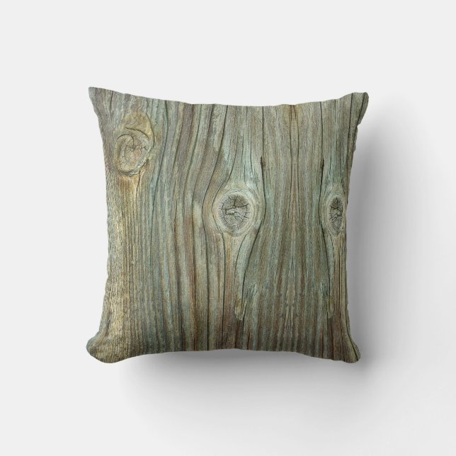 Old Rustic Wood Kussen (Voorkant)
