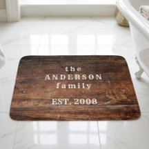 Old Rustic Wood Natuur Bath Mat