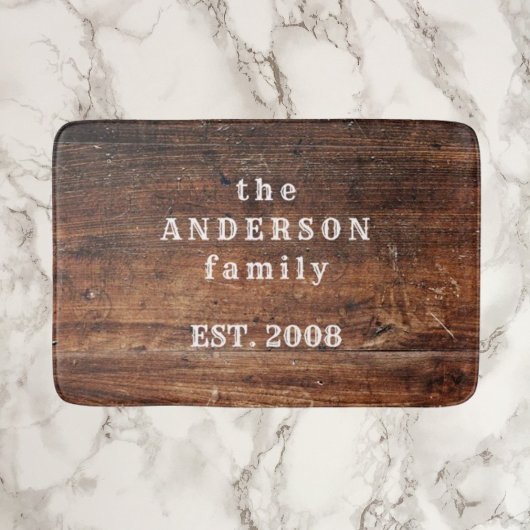 Old Rustic Wood Natuur Bath Mat