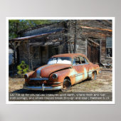 Old Rusty Car Poster (Voorkant)