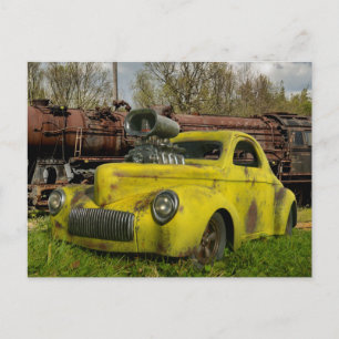 Old Rusty Hotrod 1941 Coupe Rat Rod Briefkaart