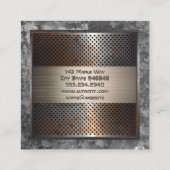 Old Rusty Metal |  achtergrond Vierkante Visitekaartje (Achterkant)