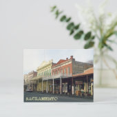 Old Sacramento District Travel Photo Briefkaart (Staand voorkant)