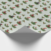 Old Saint Chick met Holly Cadeaupapier (Hoek)