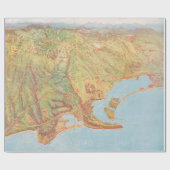 Old San Diego CA Map (1915)  Cadeaupapier (Vlak)