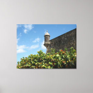 Old San Juan, Puerto Rico Uitzicht Canvas Afdruk