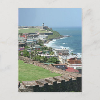 Old San Juan Shore Briefkaart