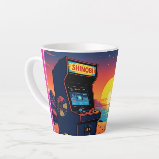 Old School Arcade Latte Mok (Linkerhoek)