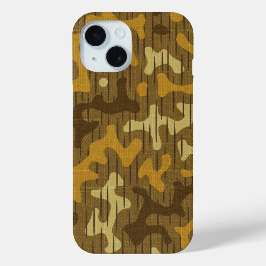 Old School Army Camo Brown Case-Mate iPhone Case (Achterkant)