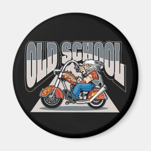 Old School Biker Magneet