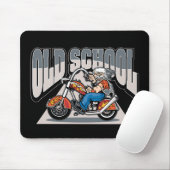 Old School Biker Muismat (Met muis)
