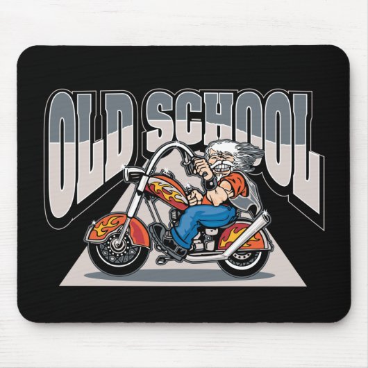 Old School Biker Muismat (Voorkant)