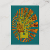 Old School BoomBox Shock-Musical Notes Wervelt Visitekaartje (Achterkant)