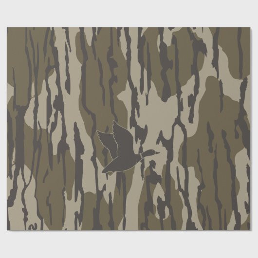 Old School Camo Duck Hunting Cadeaupapier (Vlak)