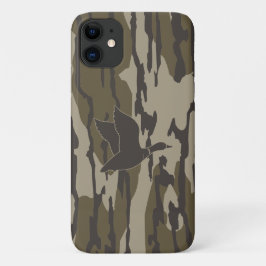 Old School Camo Eendenjacht Bodemlanden iPhone 11 Hoesje