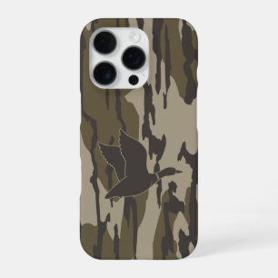 Old School Camo Eendenjacht Bottomland Camo iPhone 16 Pro Hoesje