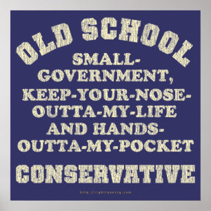 Old School Conservation Poster