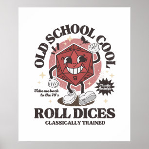 Old school d20 - D&D Poster