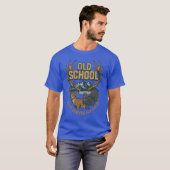 Old School Deer en Turkije Design T-shirt (Voorkant volledig)