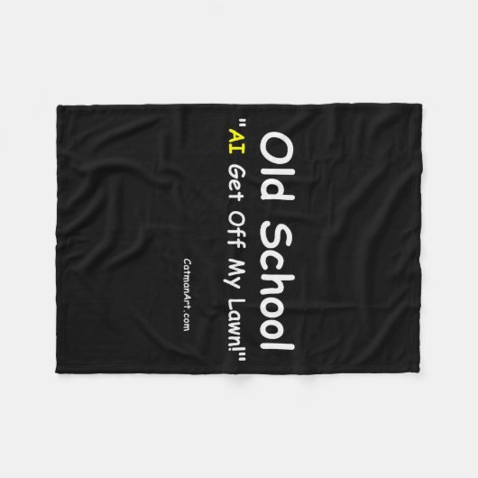 Old School  Fleece Deken (Voorkant (Horizontaal))