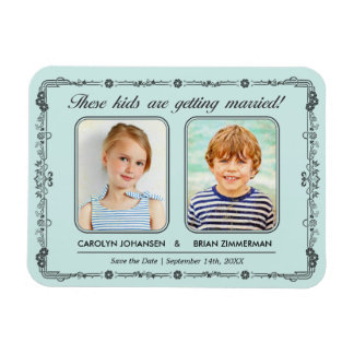 Old School Foto Save the Date Magnet Magneet
