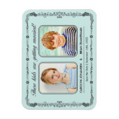 Old School Foto Save the Date Magnet Magneet (Verticaal)