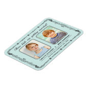 Old School Foto Save the Date Magnet Magneet (Linkerzijde)