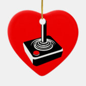 Old School Gaming Love Keramisch Ornament (Achterkant)