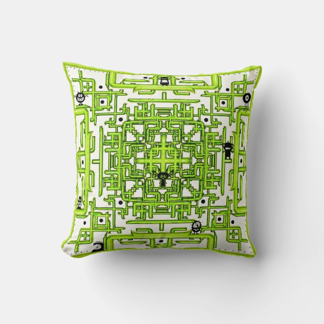 Old School Gaming Pillow Kussen (Voorkant)