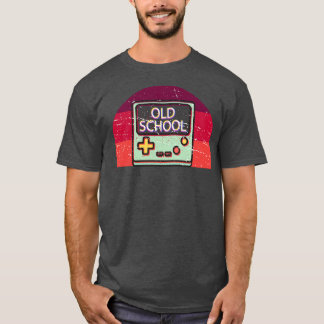 Old school gaming Retro 80s Videogame  Gif T-shirt