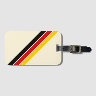 Old School Gestreepte jaren '70 jaren '80 Retro Ra Bagagelabel