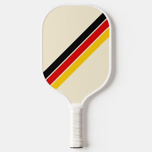 Old School Gestreepte jaren '70 jaren '80 Retro Ra Pickleball Paddle (Voorkant)