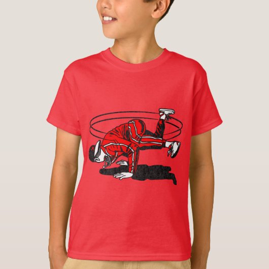 Old School Hip Hop Breakdancer T-shirt (Voorkant)
