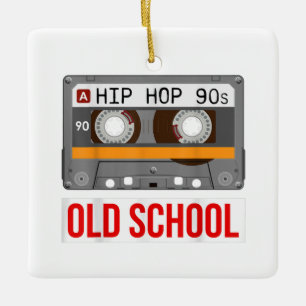Old School Hip Hop Cassettebandje Rap Music Lovers Keramisch Ornament