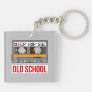 Old School Hip Hop Cassettebandje Rap Music Lovers Sleutelhanger