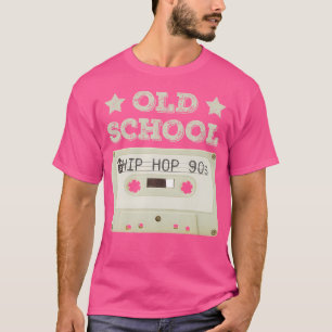 Old School Hip Hop Cassettebandje Rap Music Lovers T-shirt