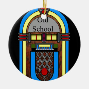 Old School Jukebox Keramisch Ornament