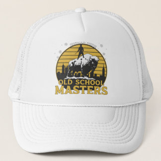 Old School Masters Retro Bull Graphic Trucker Pet