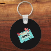Old School Mixtape Sticker Sleutelhanger (Voorkant)