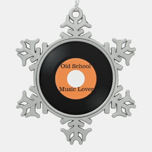 Old School Music Lover Ornament (Voorkant)