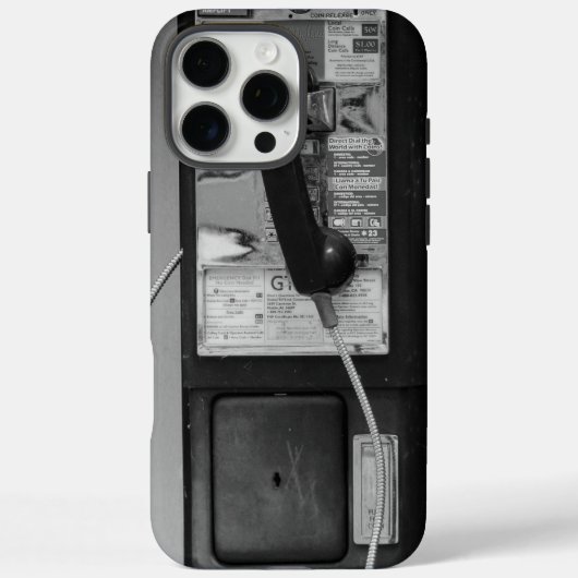Old School Pay Telefoon iPhone Case (Achterkant)