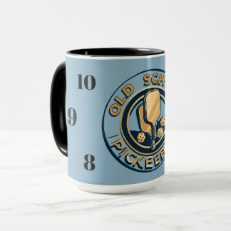 Old School Pickleball  clock mug