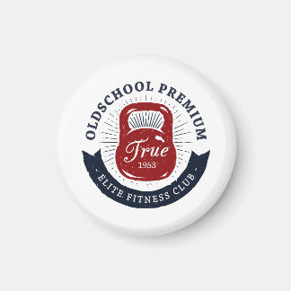 Old School Premium True 1953 Elite Fitness Club Magneet