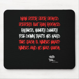 Old School Rap Hip Hop Peter Piper Quote 80s D M C Muismat