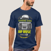 Old School Rap Music T-Shirt Enregistrement Studio (Devant)