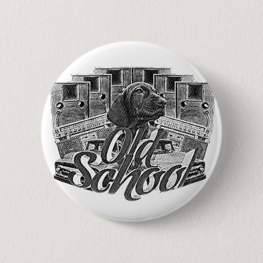 Old School Ronde Button 5,7 Cm (Voorkant)