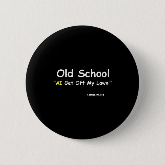 Old School Ronde Button 5,7 Cm (Voorkant)