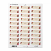 Old School Roos Tattoo Kunst Etiket (Full Sheet)