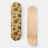 Old School Skateboard avec Vintage Floral Print (Recto)