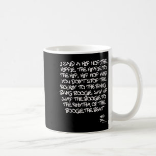Old School Skool Rap Hip Hop Merch Lyric Quote jar Koffiemok
